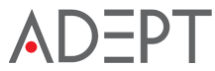 Shutdown - Adept Technology Logo