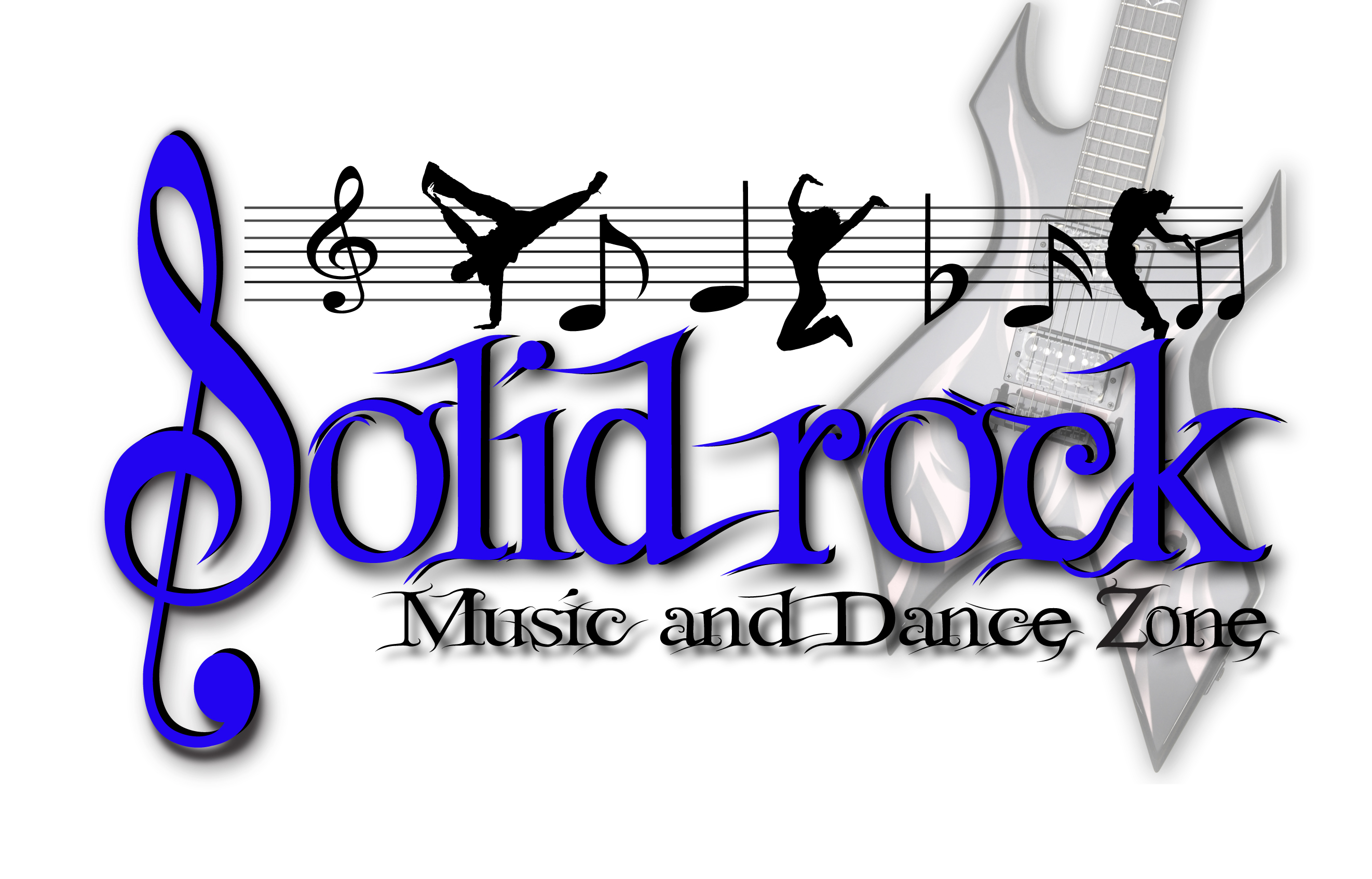 Solid Rock Music and Dance Zone Logo